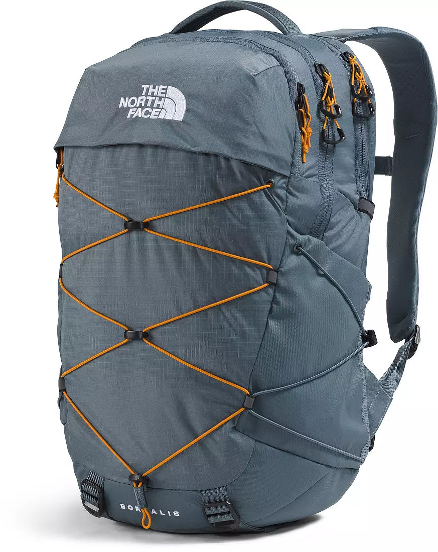 north face backpack blue and orange Amazon.com | THE Unisex Borealis Daypack, TNF Blue/Evergreen, One Size, Sports lined pocket is perfect for storing sunglasses Youth Mini Explorer Backpack -