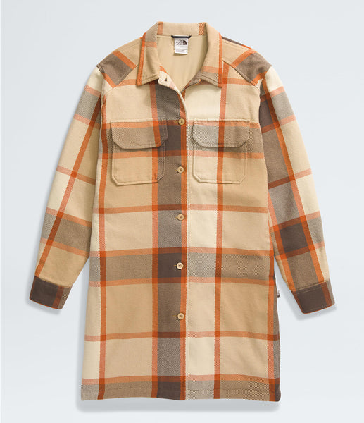 Women's Valley Twill Utility Coat | Khaki Plaid