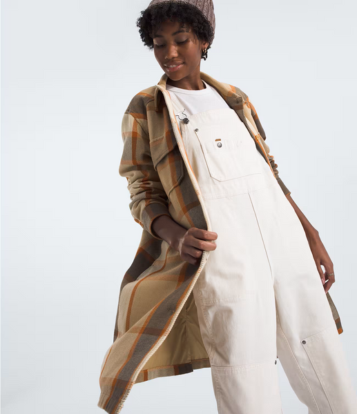 Women's Valley Twill Utility Coat | Khaki Plaid