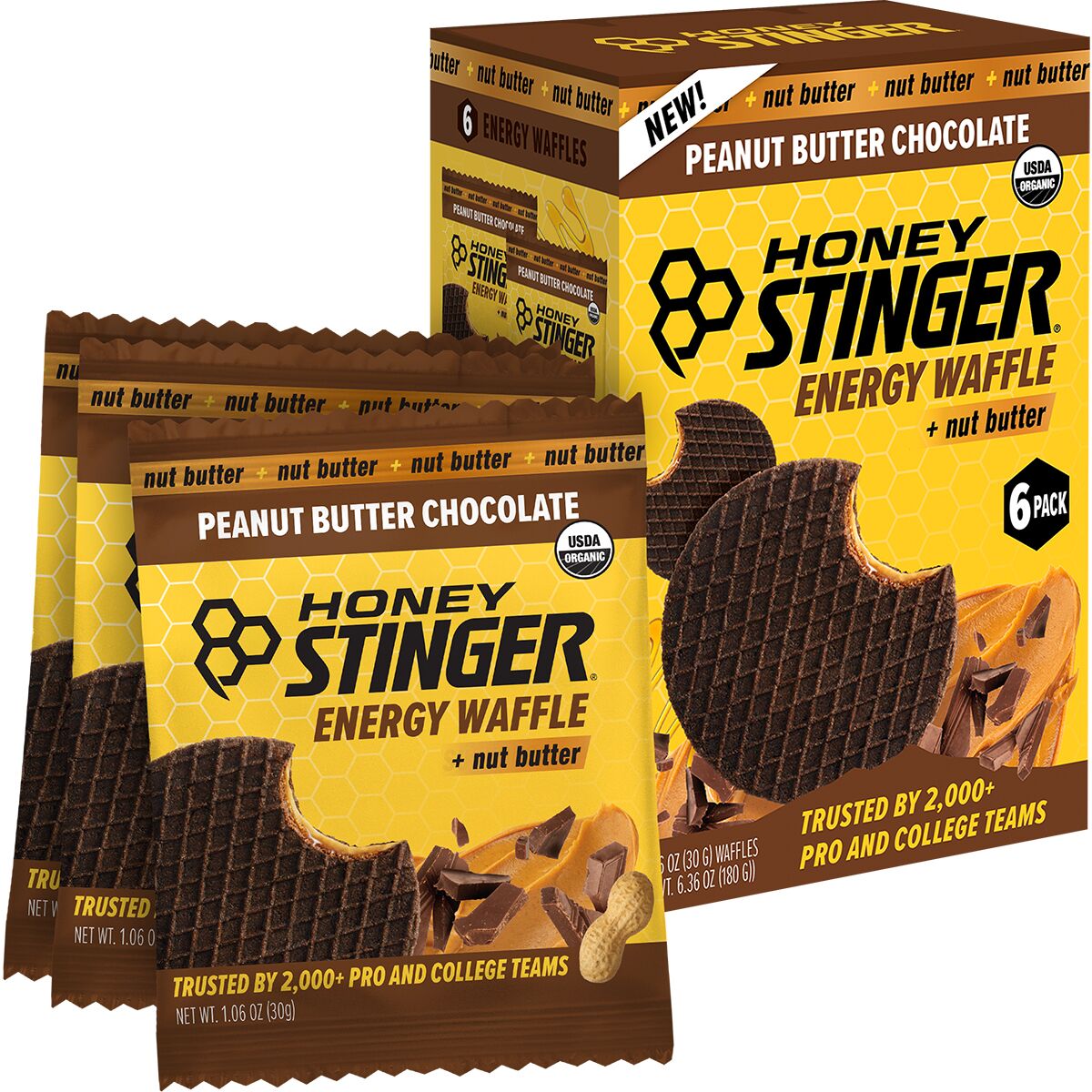 Waffles - 6 Pk | Peanut Butter Chocolate