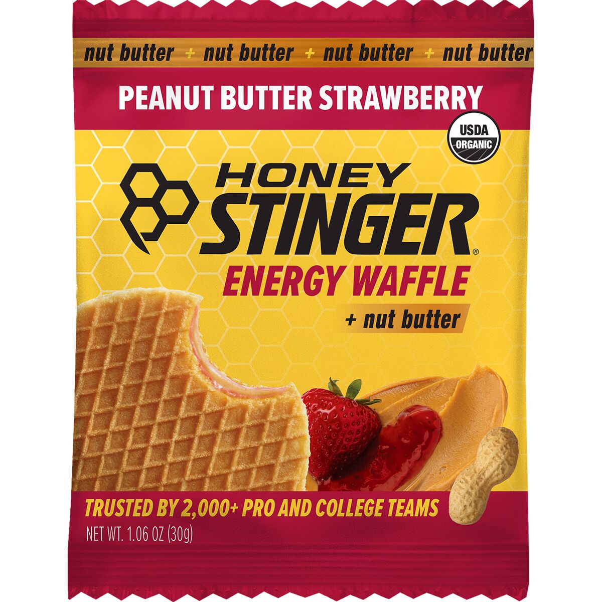 Waffles - 6 Pk | Peanut Butter Strawberry