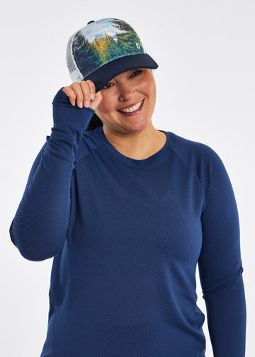 Women's Runner Trucker Hat | Douglas Fir