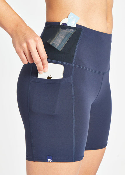 Women's Pocket Jogger Shorts | Ink Blue