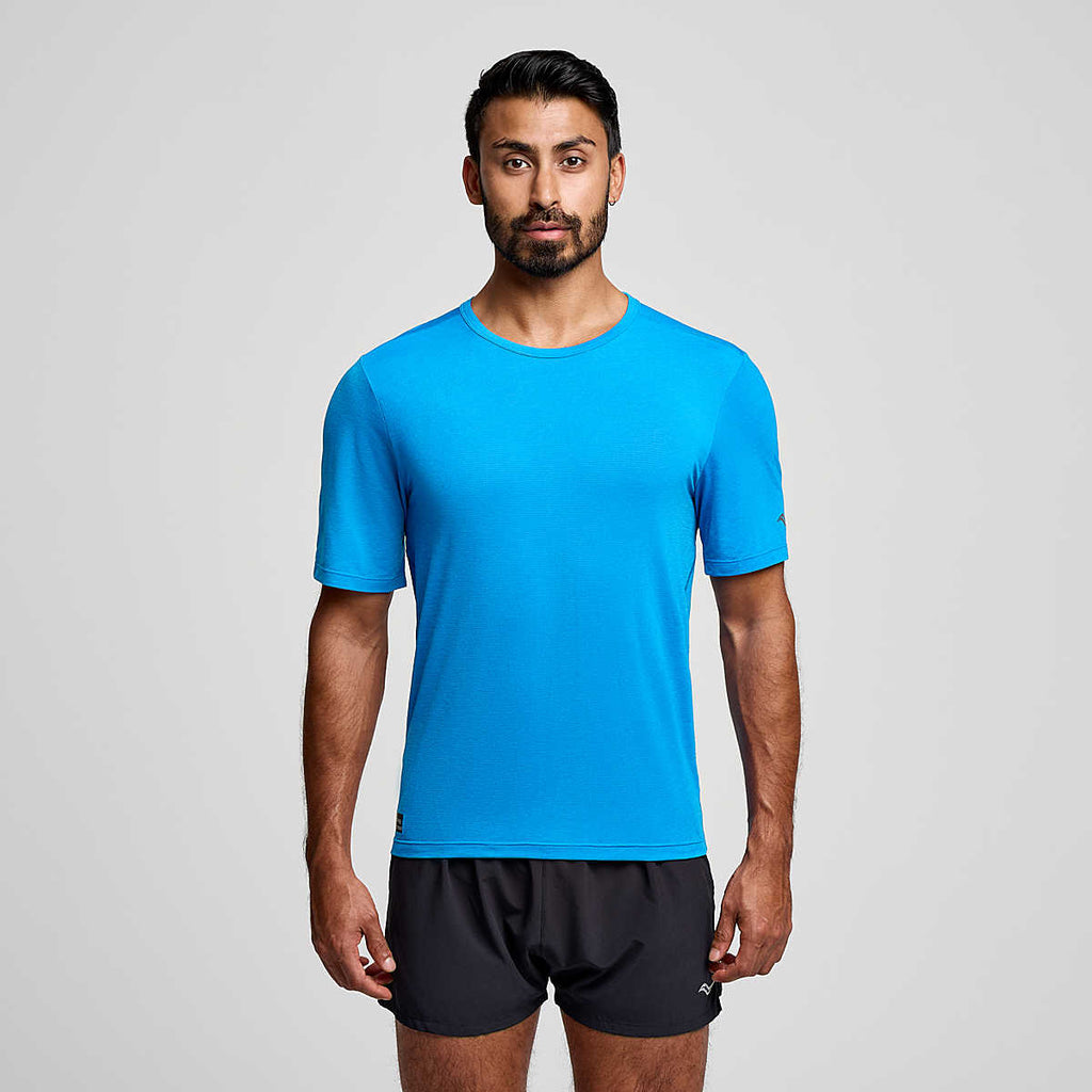 Men's Stopwatch Short Sleeve | Cobalt Heather