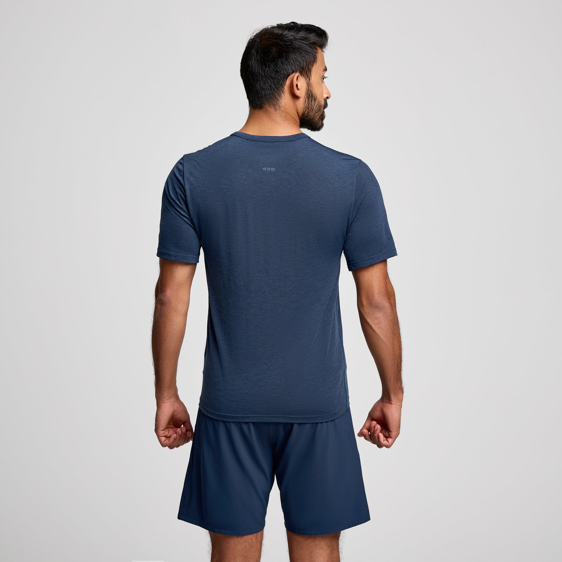 Men's Stopwatch Short Sleeve | Navy Heather Graphic