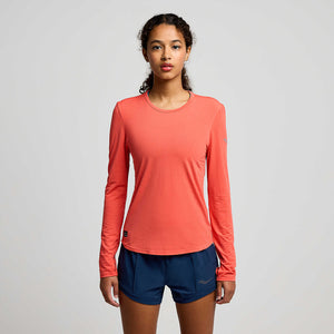 Women's Stopwatch Long Sleeve | Cayenne Heather