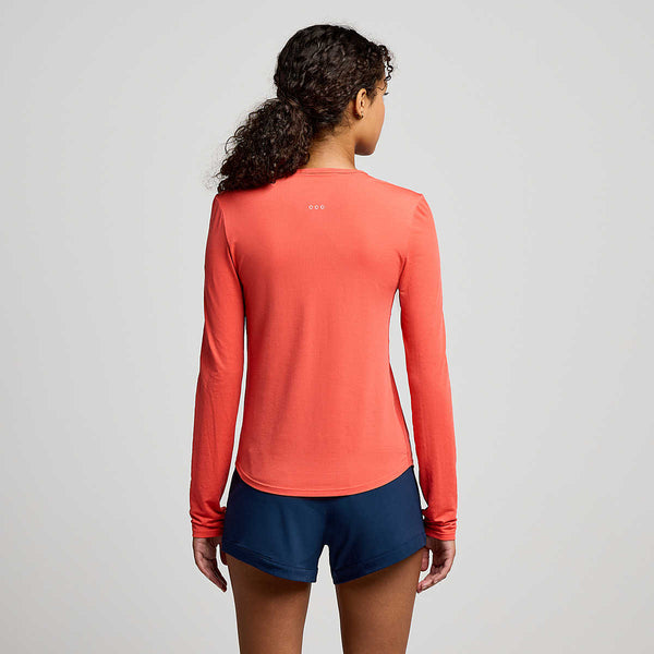 Women's Stopwatch Long Sleeve | Cayenne Heather