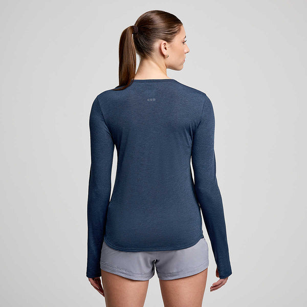 Women's Stopwatch Long Sleeve | Navy Heather