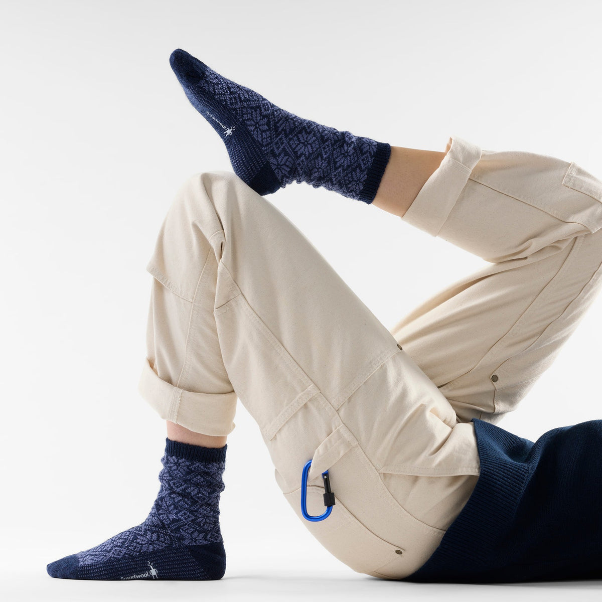 Women's  Snowflake Crew | Deep Navy