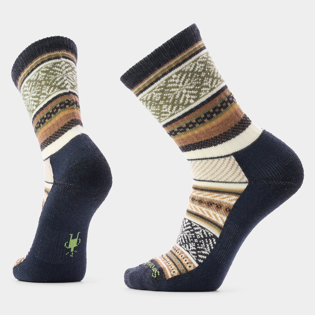Fair Isle Sweater Crew |Charcoal