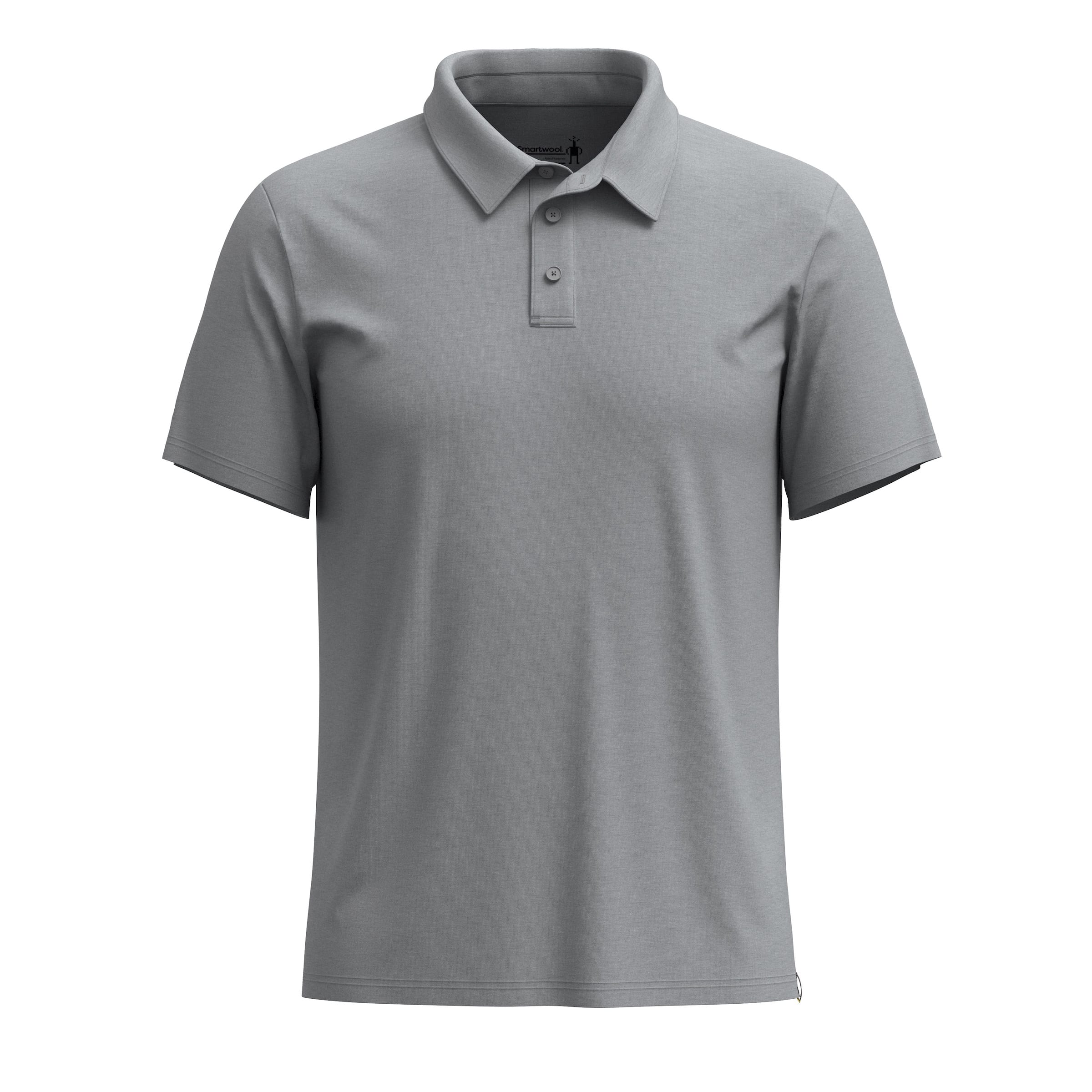 Men's Short Sleeve Polo |  Gray