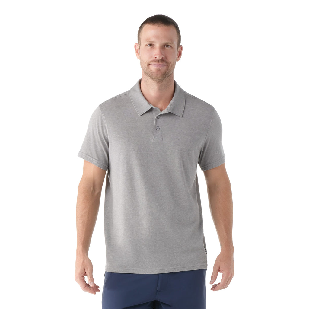 Men's Short Sleeve Polo |  Gray