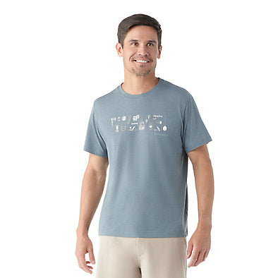 Gone Camping Graphic Tee | Pewter Blue