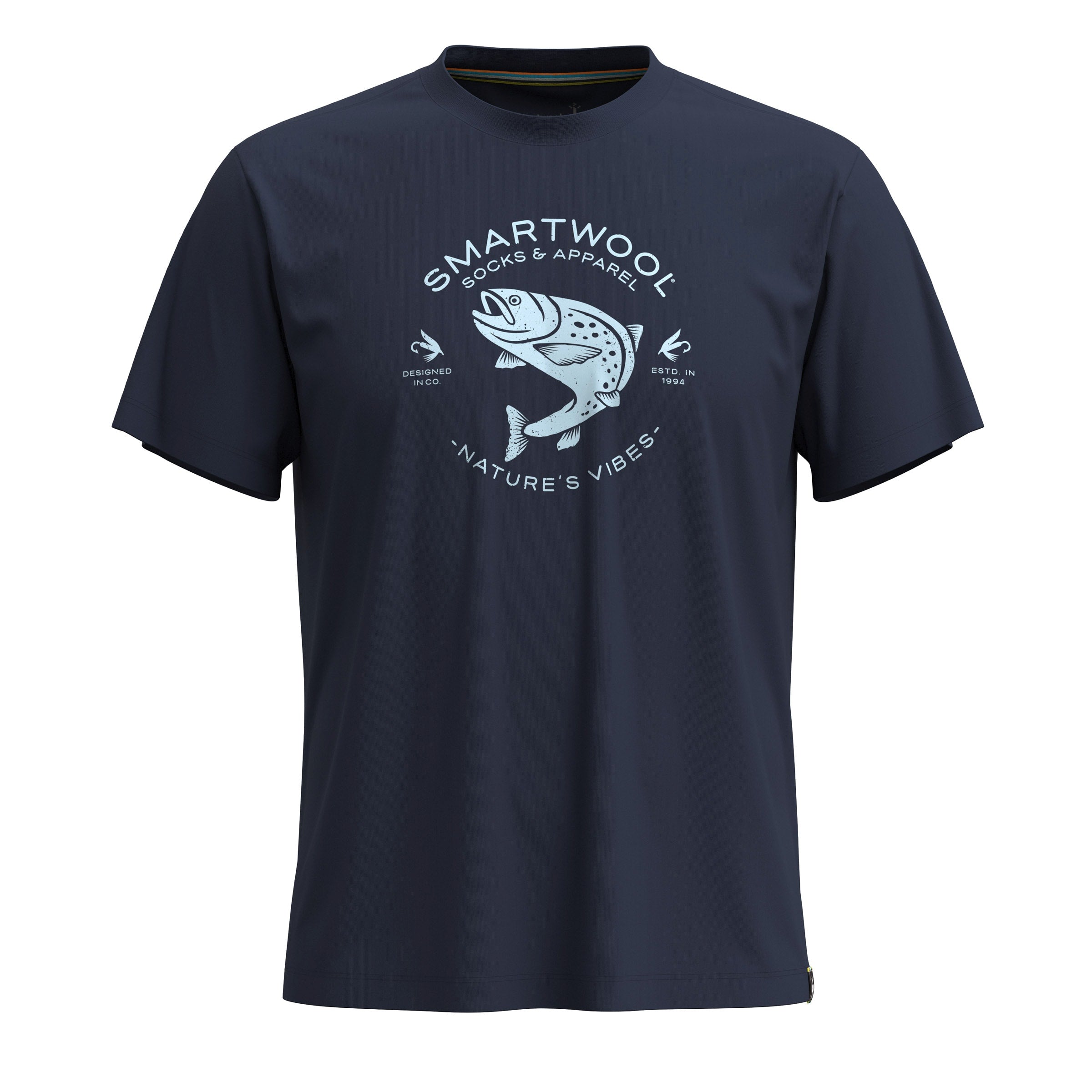 Men's Trout Fishing Graphic Tee | Navy