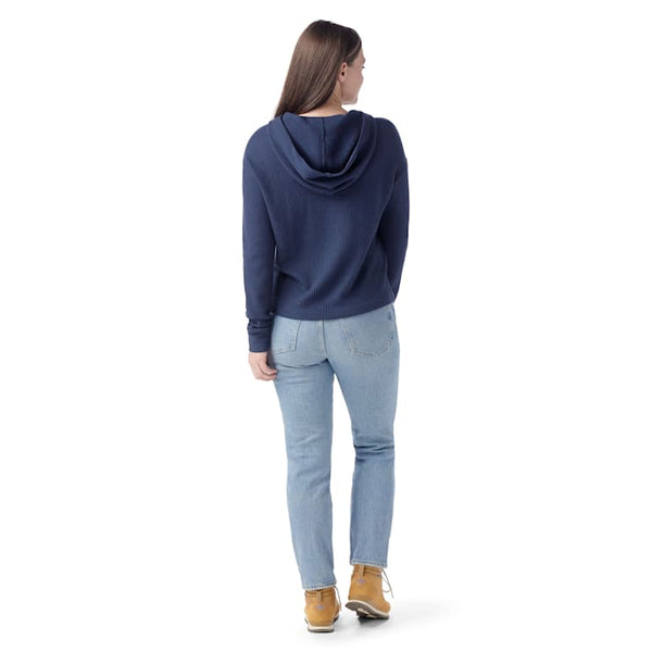 Women's Waffle Hoodie | Navy