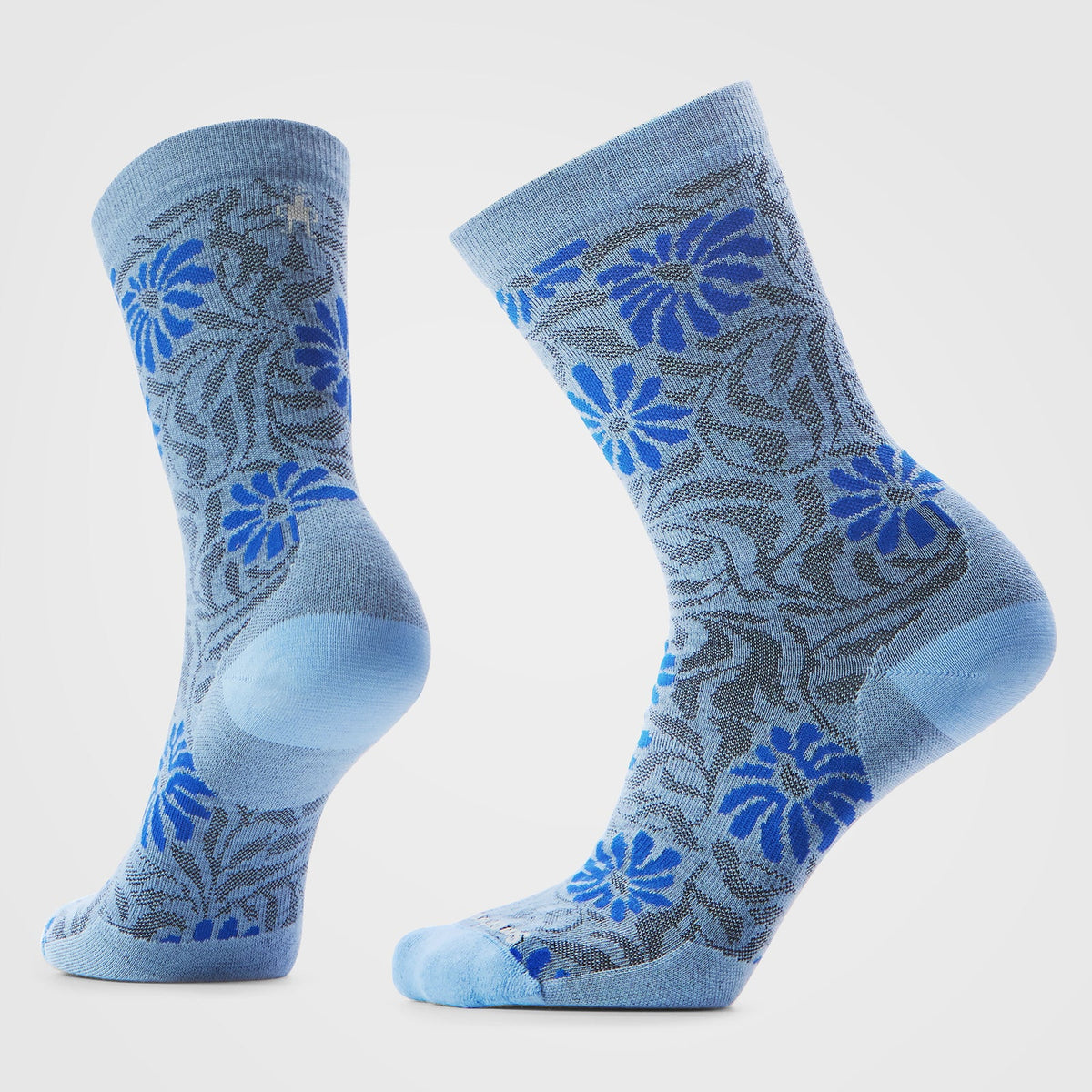 Women's Everyday Floral Crew|Serene Blue