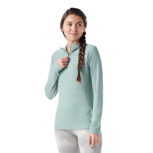 Women's Merino Thermal 1/4 Zip | Artic Green