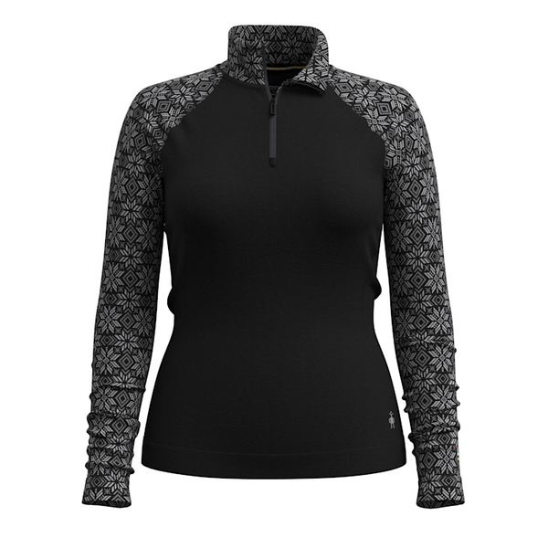 Women's Merino Thermal 1/4 Zip | Black Snow