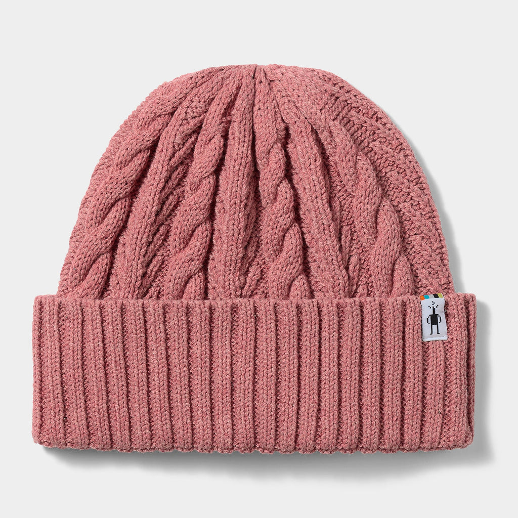 Cable Knit Beanie |  Rosewood Heather