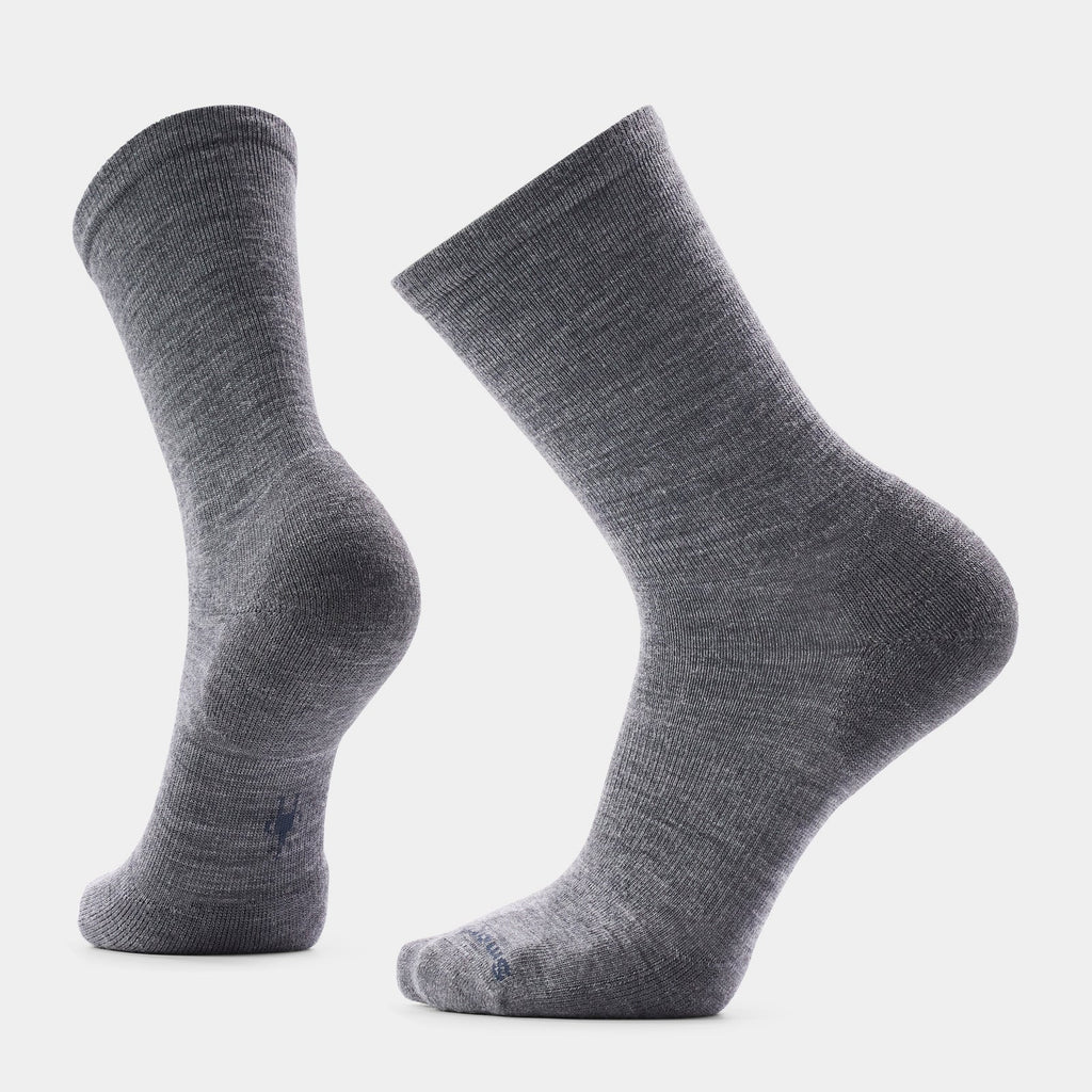 Everyday Solid Rib Crew | Medium Gray