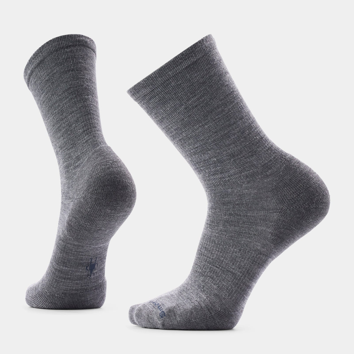 Everyday Solid Rib Crew | Medium Gray