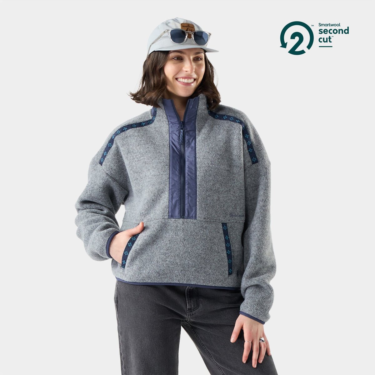 Women's Second Cut Fleece | Light Navy