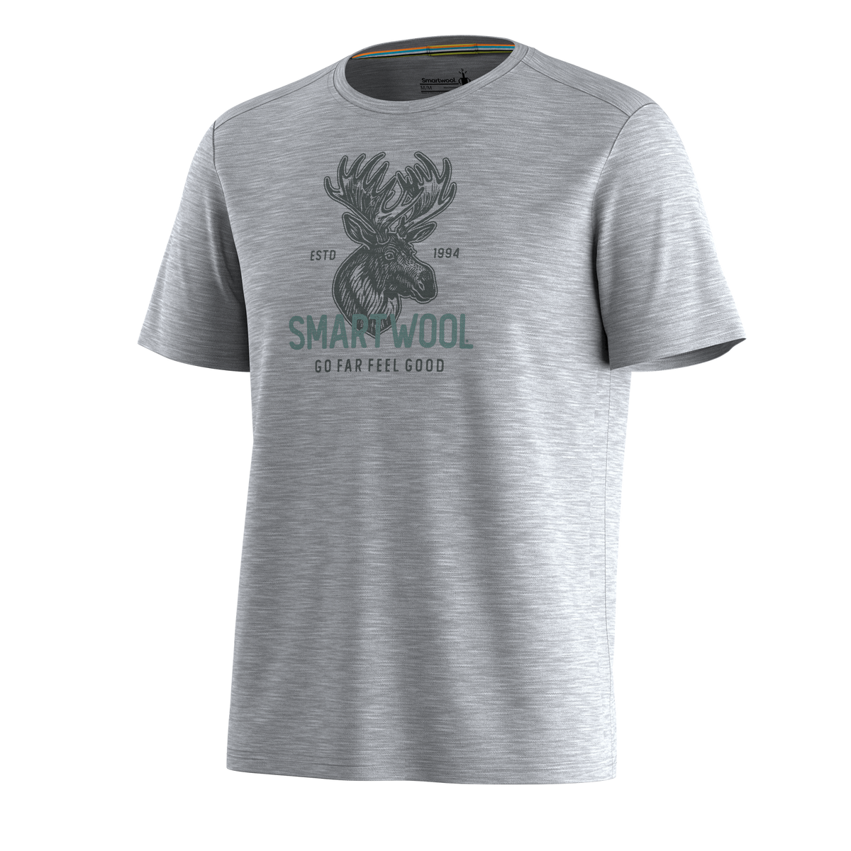 Men's Moose Graphic Tee |Light Gray Heather