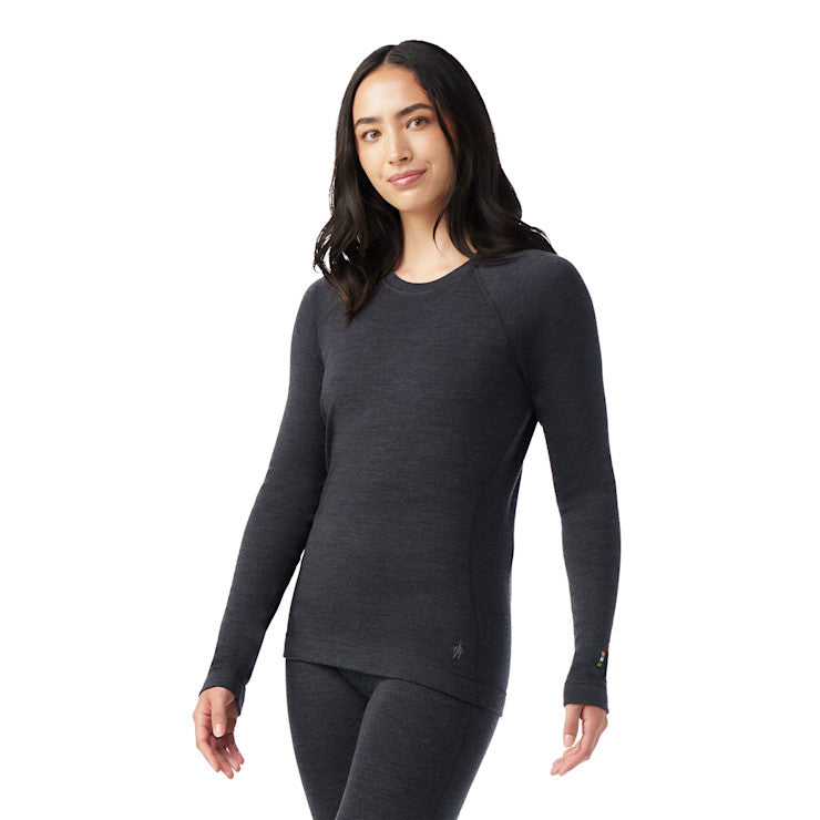 Women's Merino Baselayer Crew | Charcoal