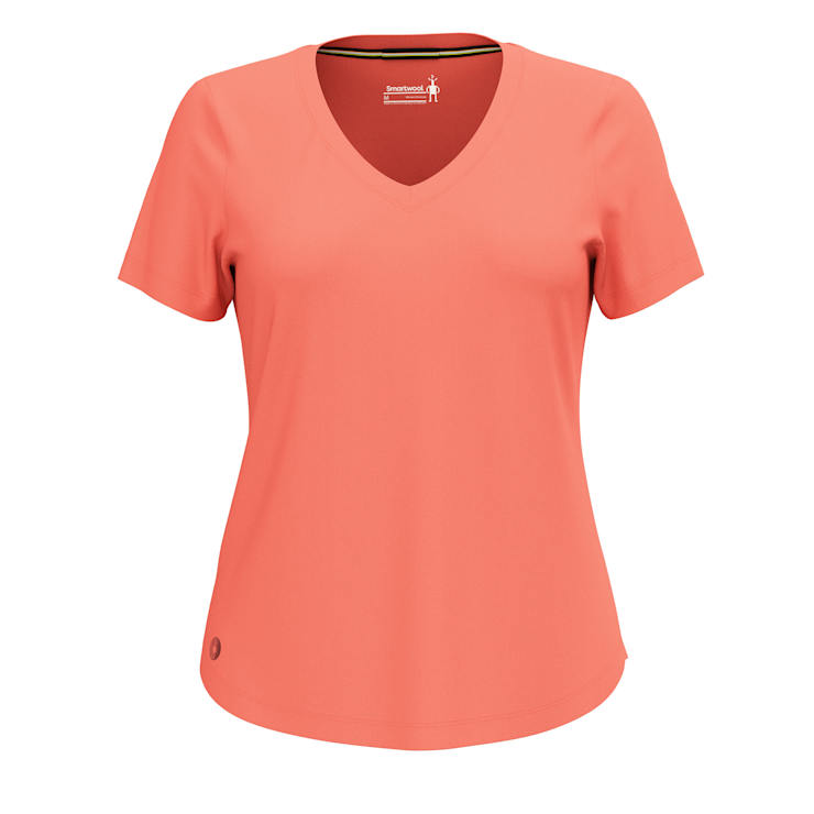 Women's Ultralite V-Neck SS | Coral