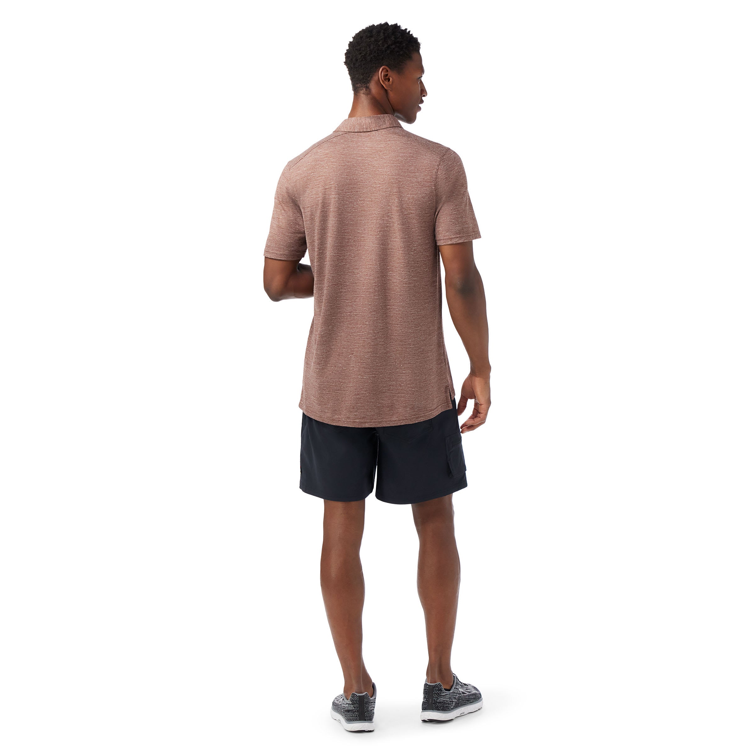 Men's Merino Hemp Polo | Sable Brown