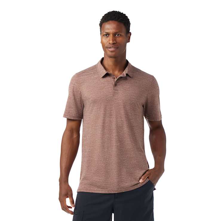 Men's Merino Hemp Polo | Sable Brown
