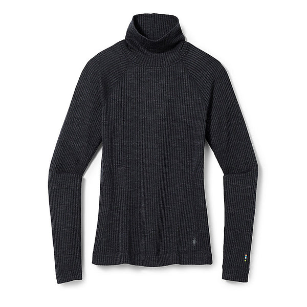 Women's Thermal RIb Turtleneck | Charcoal