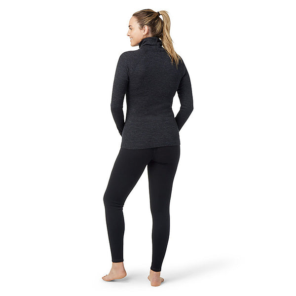 Women's Thermal RIb Turtleneck | Charcoal