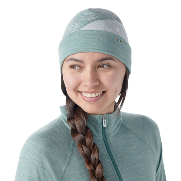 Merino Colorblock Beanie | Arctic Green