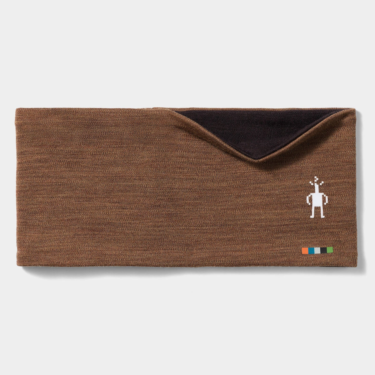 Merino Reversible Headband |Mocha Heather