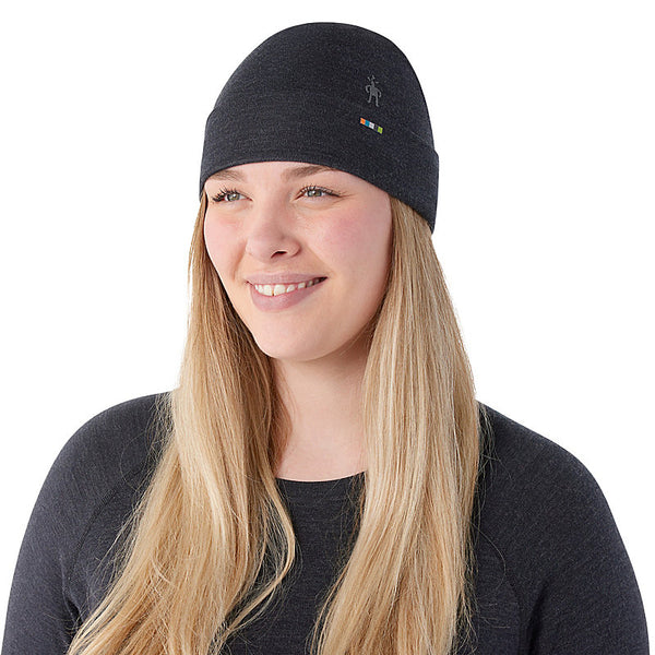 Merino Reversible Cuffed Beanie | Charcoal