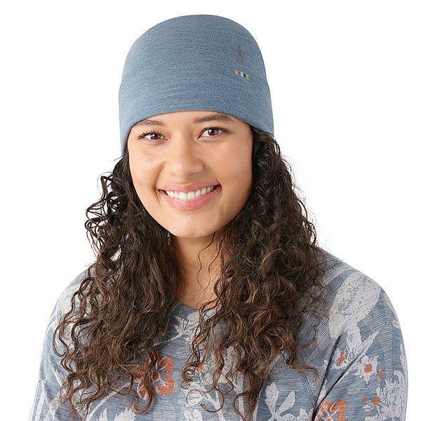 Merino Reversible Cuffed Beanie | Pewter Blue