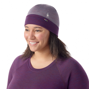 Merino Reversible Cuffed Beanie | Violet