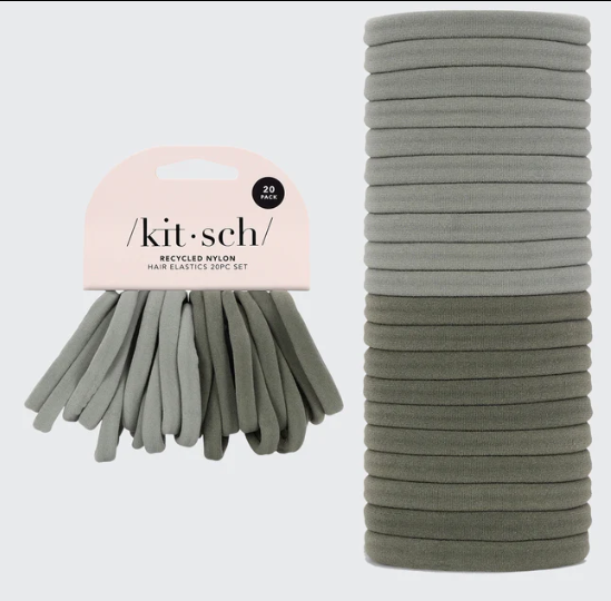 Nylon Elastics 20pc set - Sage