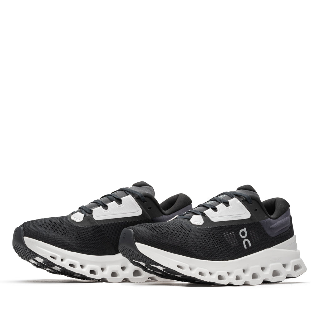 ON Women's Cloudstratus 3 Black/Frost – Lively Athletics