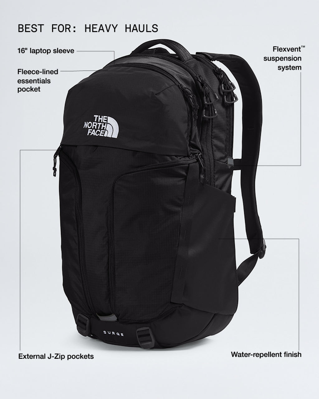 Surge Backpack | TNF Black