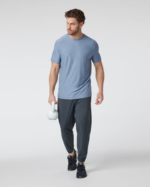 Men's Strato Tech Tee | Chambray Heather