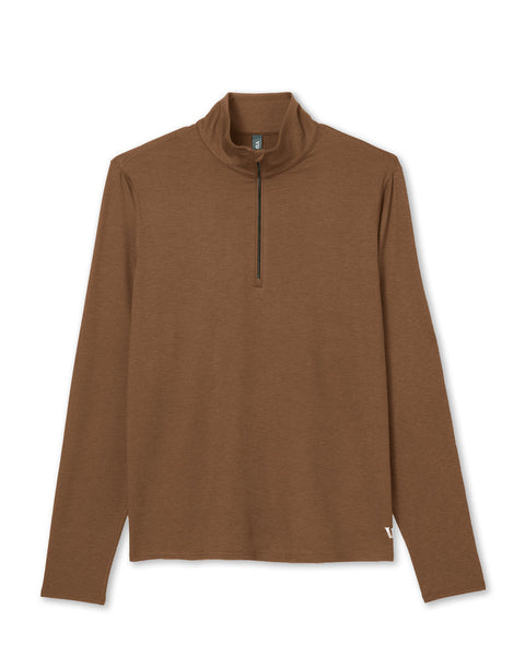 Men's Ease Performance 1/2 Zip 2.0 | Pecan Heather