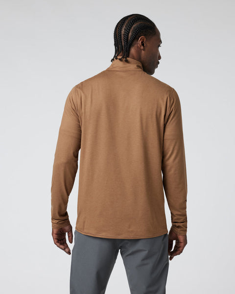 Men's Ease Performance 1/2 Zip 2.0 | Pecan Heather