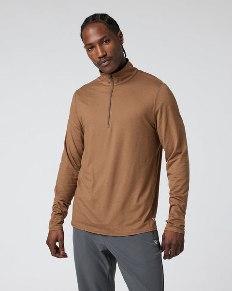 Men's Ease Performance 1/2 Zip 2.0 | Pecan Heather