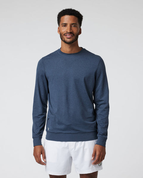 Men's Ponto Performance Crew | Azure Heather