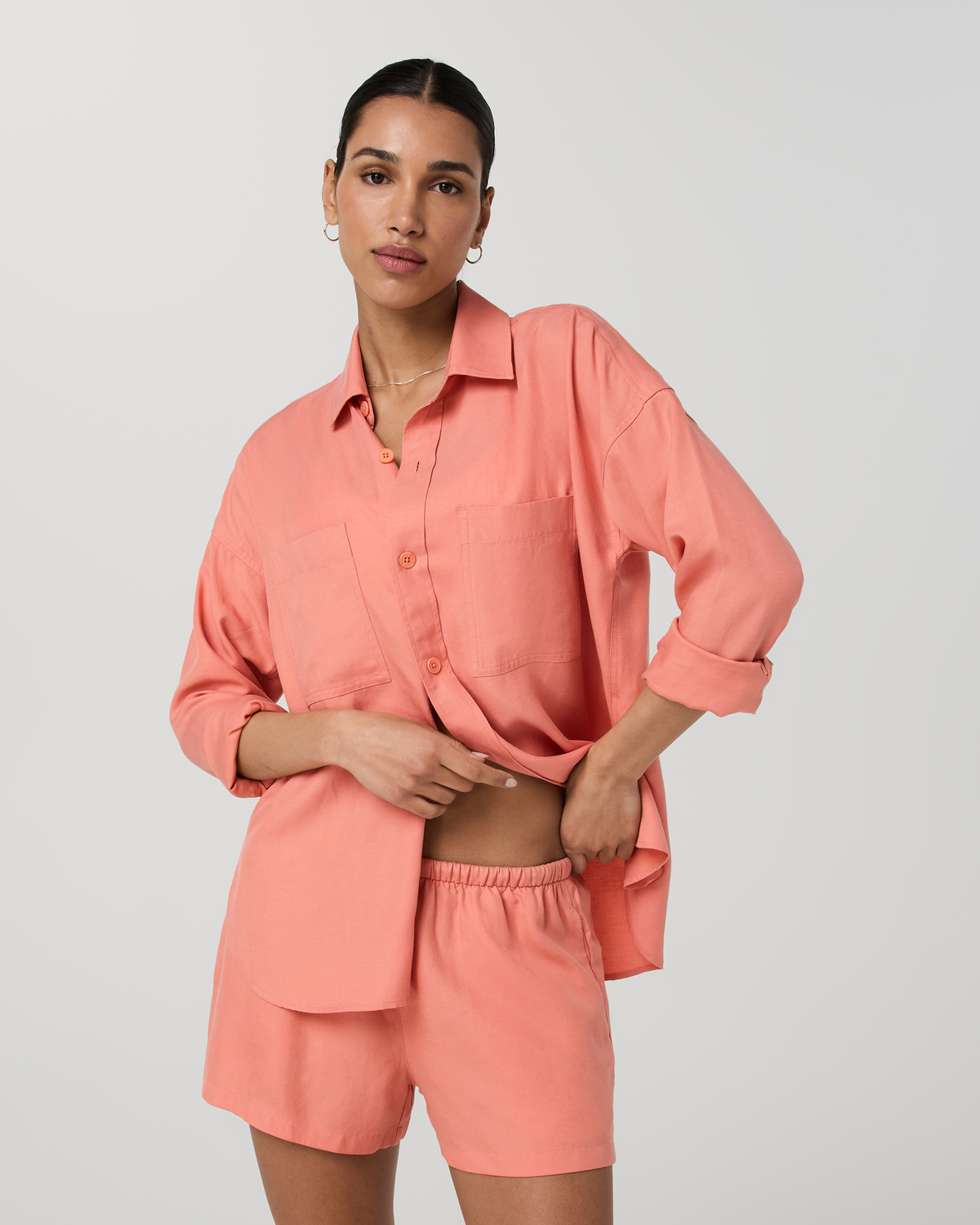 Women's Trestles Twill Button Up | Sun Stone