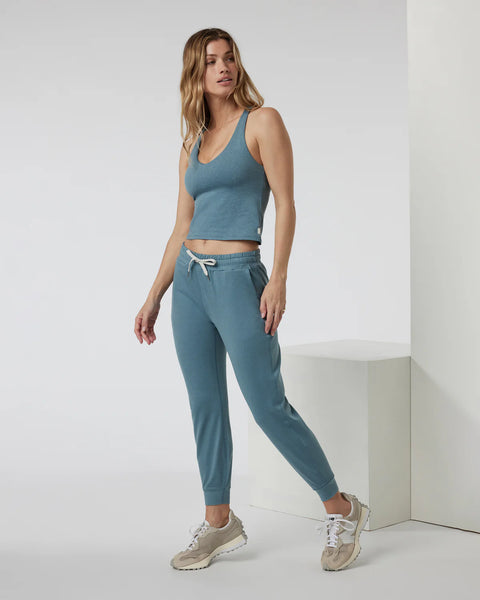 Women's Halo Performance Crop 2.0 | Smoke Blue Heather