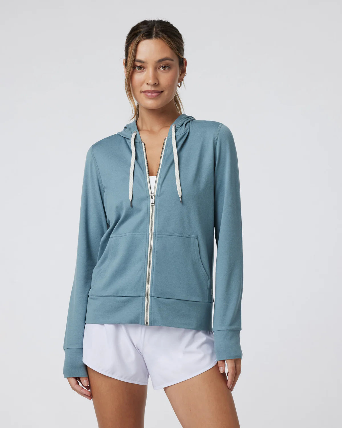 Women's Halo Performance Hoodie 2.0 | Smoke Blue Heather