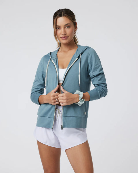 Women's Halo Performance Hoodie 2.0 | Smoke Blue Heather